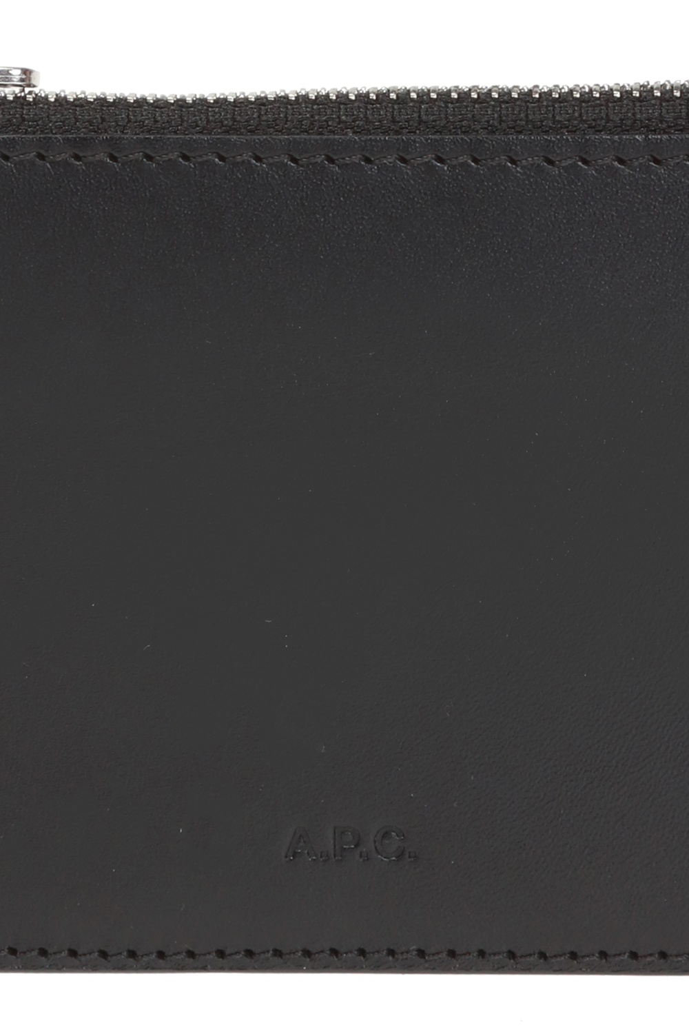 Black Card case with embossed logo A.P.C. - Vitkac Canada